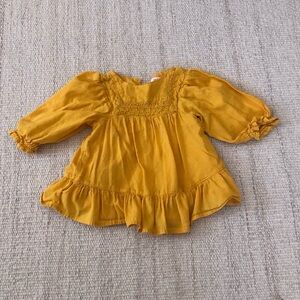 ❤️SOLD❤️ Golden Yellow Frilly Tunic